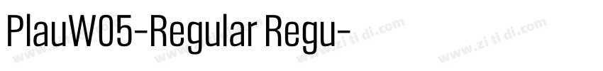 PlauW05-Regular Regu字体转换